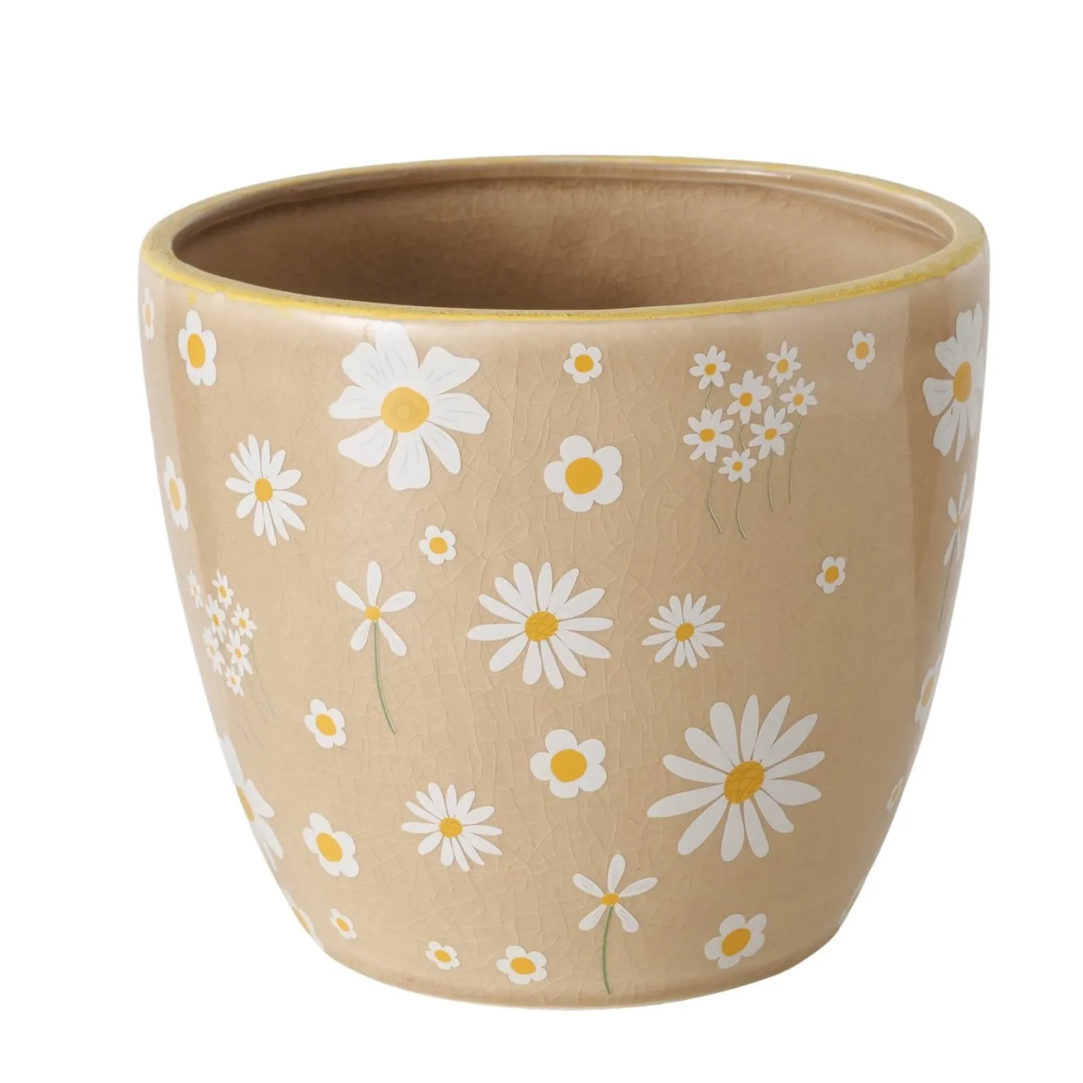 Ceramiczny Zestaw Donic Honey Beżowy z Stokrotkami