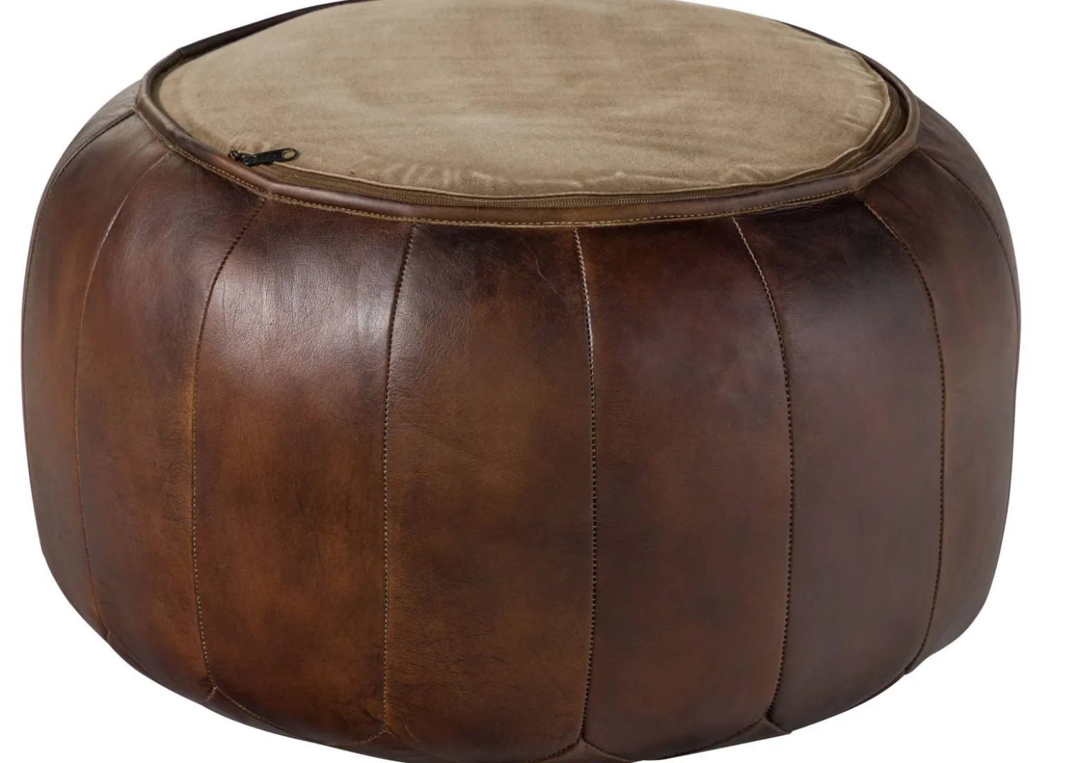CHESTERFIELD Pufa #18 Skóra naturalna 60x38 cm