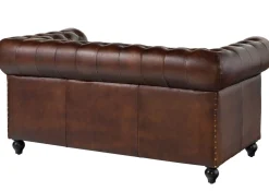 CHESTERFIELD Sofa #102 Skóra naturalna 162x82x76 cm
