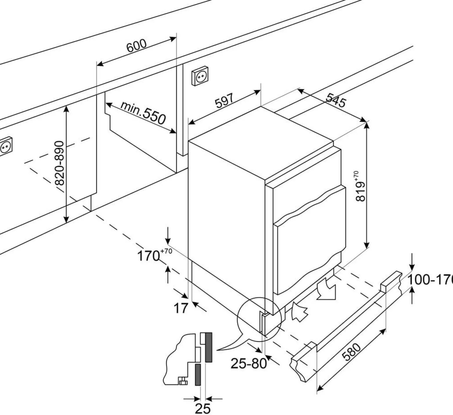 Chłodziarka SMEG U8L080DE