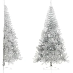 Choinka Srebrny 210 x 120 cm vidaXL