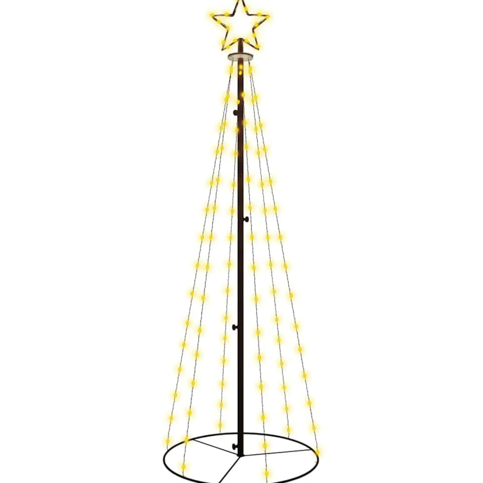 Choinka stożkowa Biały 180 x 70 cm vidaXL