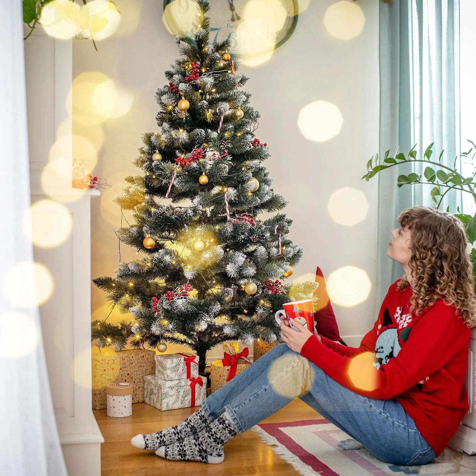 Choinka sztuczna Diamentowa 220 cm Premium Piękna