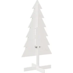 Choinka Sztuczna Drewniana Ze Stojakiem Biała Sztuczna Choinka 120 cm