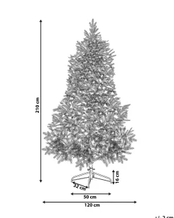 Choinka sztuczna ze światełkami 210 cm
