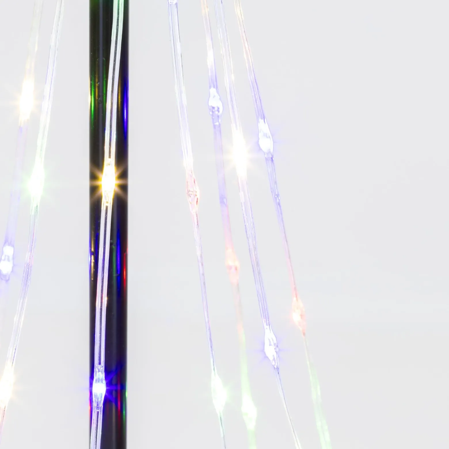 Choinka świecąca, metalowa 80 LED ozdoba świąteczna 45 cm multikolor