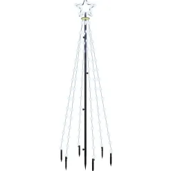 Choinka z kołkiem gruntowym Biały 180 x 70 cm vidaXL