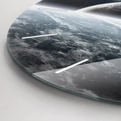 Cichy Zegar Dekoracyjny ścienny Kosmos i planety fi30