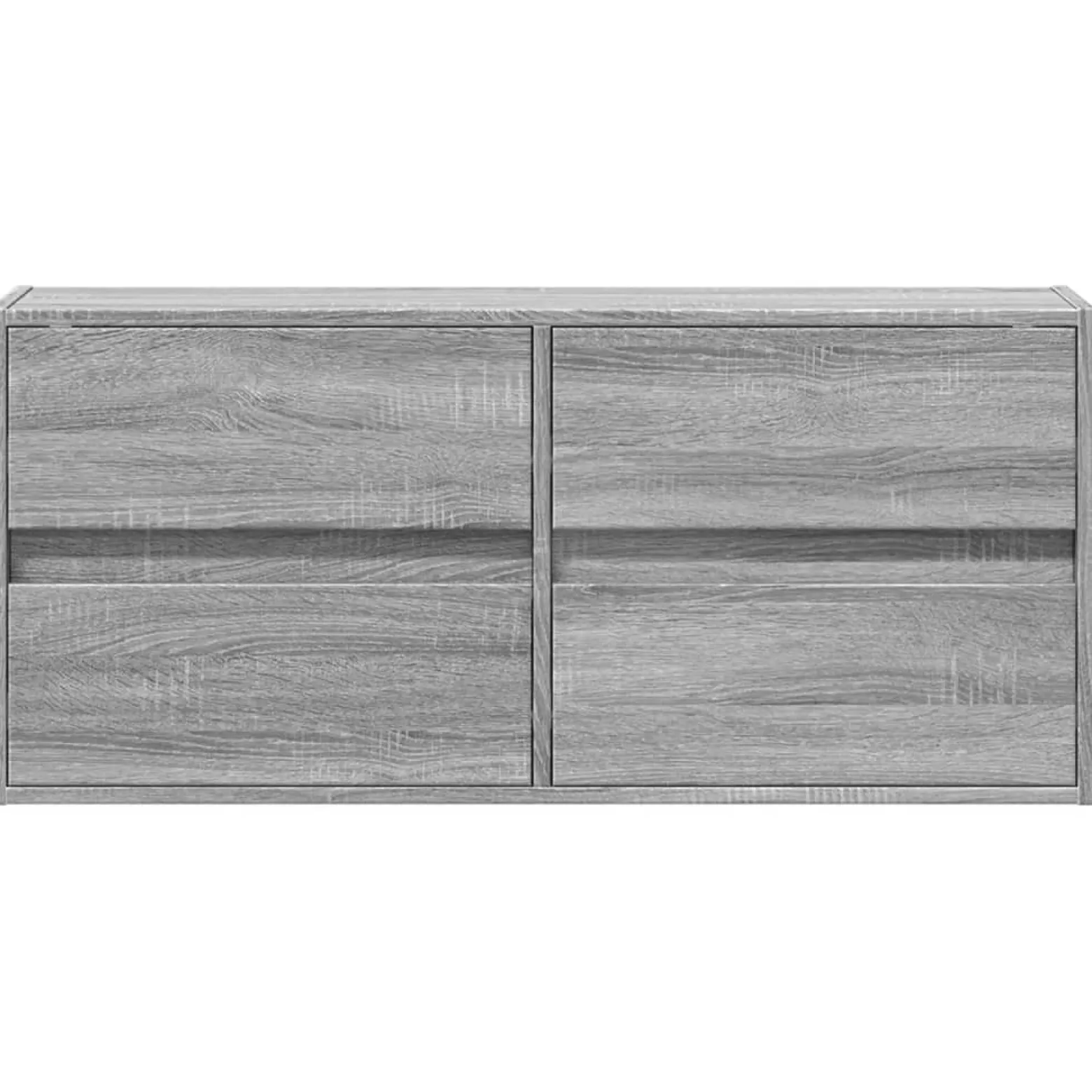 Ścienna szafka TV z LED szary dąb sonoma 100x31x45 cm