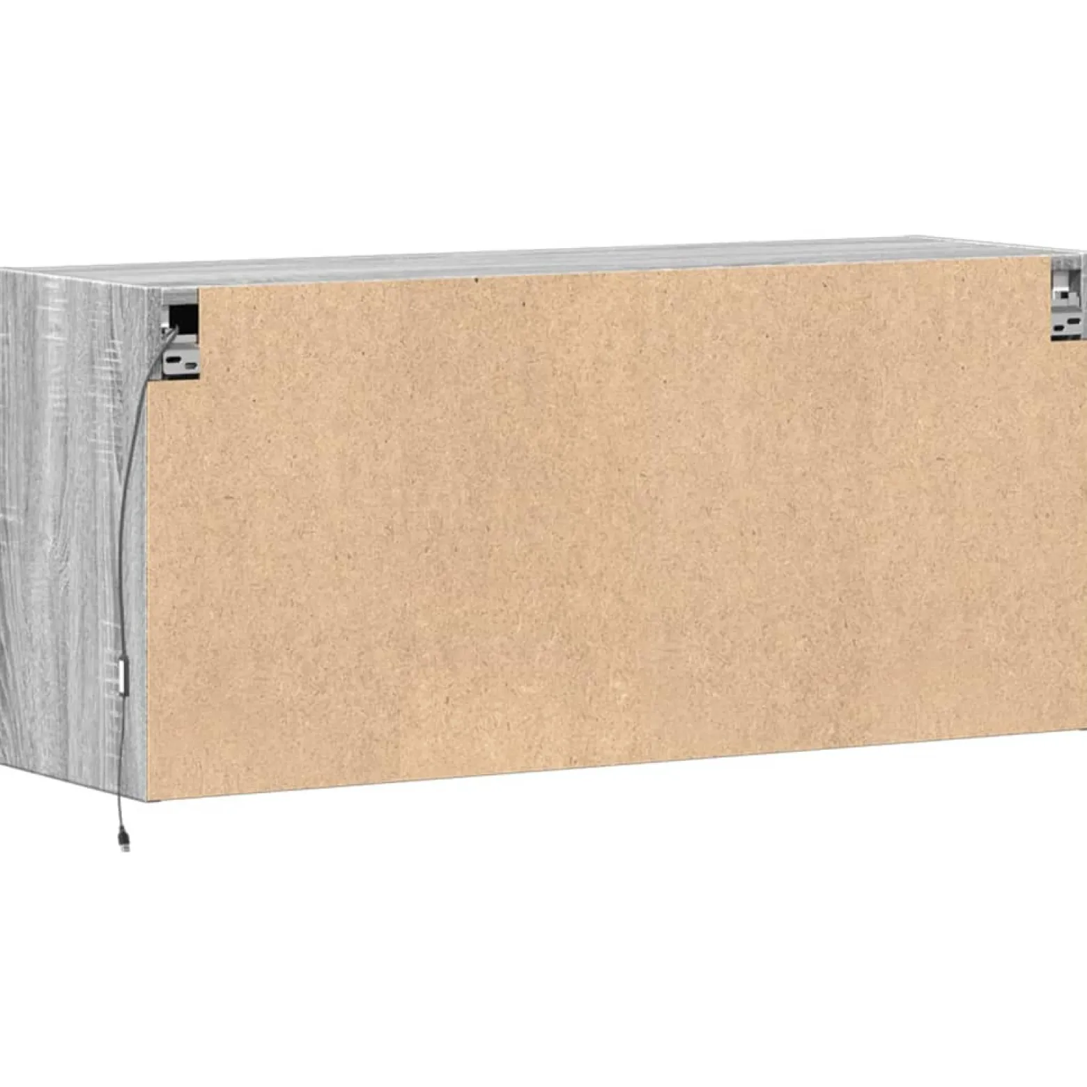 Ścienna szafka TV z LED szary dąb sonoma 100x31x45 cm