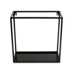 Czarna półka wisząca ścienna metal 35 cm LOFT