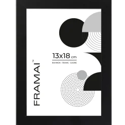 Czarna ramka na zdjęcia 13x18 cm rama prostokątna FRAMAI®
