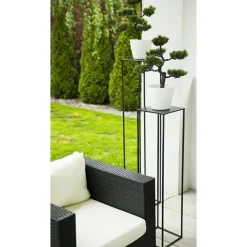 Czarny nowoczesny kwietnik stojący 70 cm LOFT