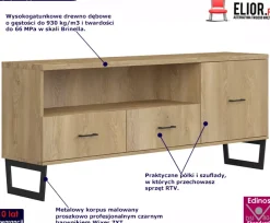 Dębowy stolik RTV - Xytica