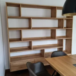 Dębowy regał nowoczesny do salonu pokoju VITA