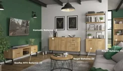 Dębowy stolik RTV - Xytica