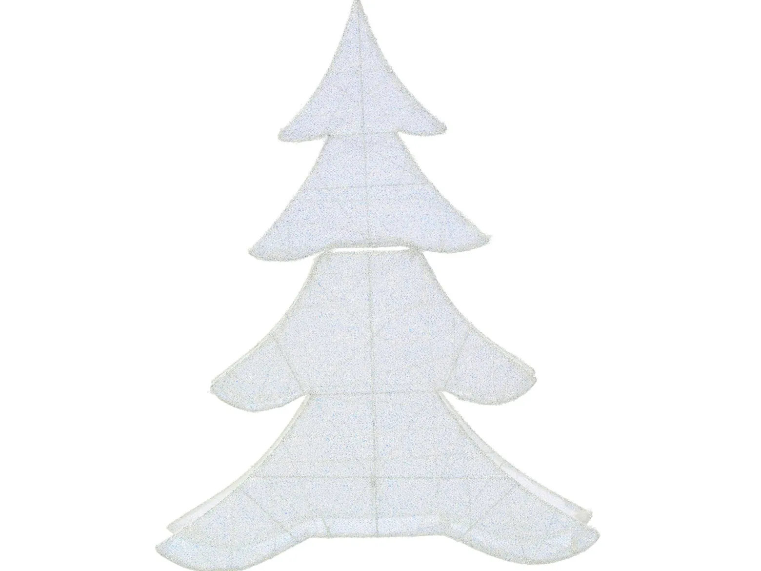 Dekoracja ogrodowa LED choinka świąteczna 95 cm bożonarodzeniowa biała
