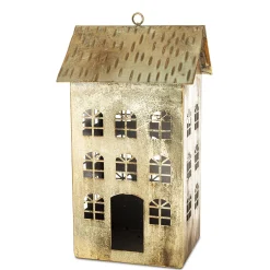 Dekoracja - metalowy domek 33x18x15 cm KEKERE