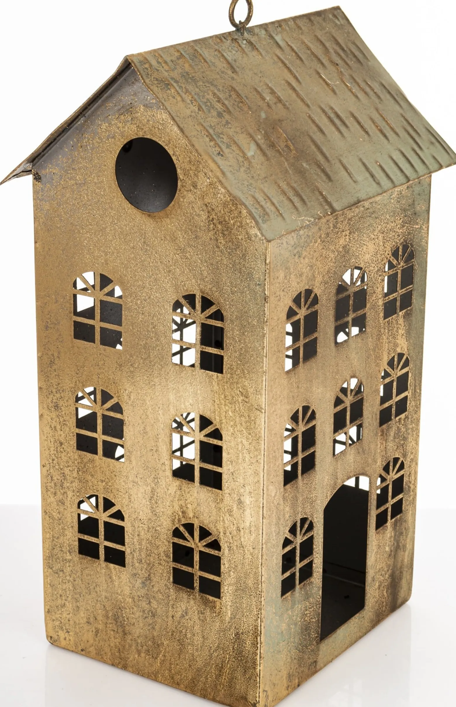 Dekoracja - metalowy domek 33x18x15 cm KEKERE