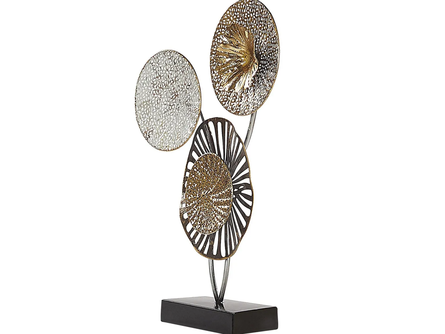 Dekoracyjna rzeźba 44 cm metal srebrna