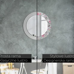 Dekoracyjne lustro Ścienne fi60 OkrągłePanda jednorożec
