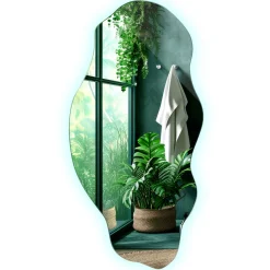 Dekoracyjne Lustro LED 50 cm x 100 cm - światło zimne