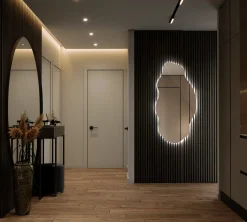 Dekoracyjne Lustro LED 50 cm x 100 cm - światło zimne