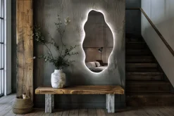 Dekoracyjne Lustro LED 50 cm x 100 cm - światło zimne