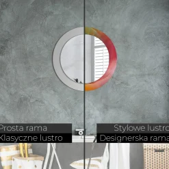 Dekoracyjne lustro Okrągłe fi60 Ścienne - Paleta barw