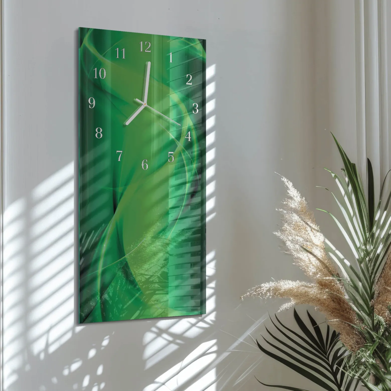Dekoracyjny zegar 30x60 Abstrakcja cichy mechanizm salon
