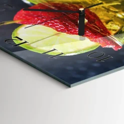 Dekoracyjny zegar 30x30 Koktajl nowoczesny do salonu