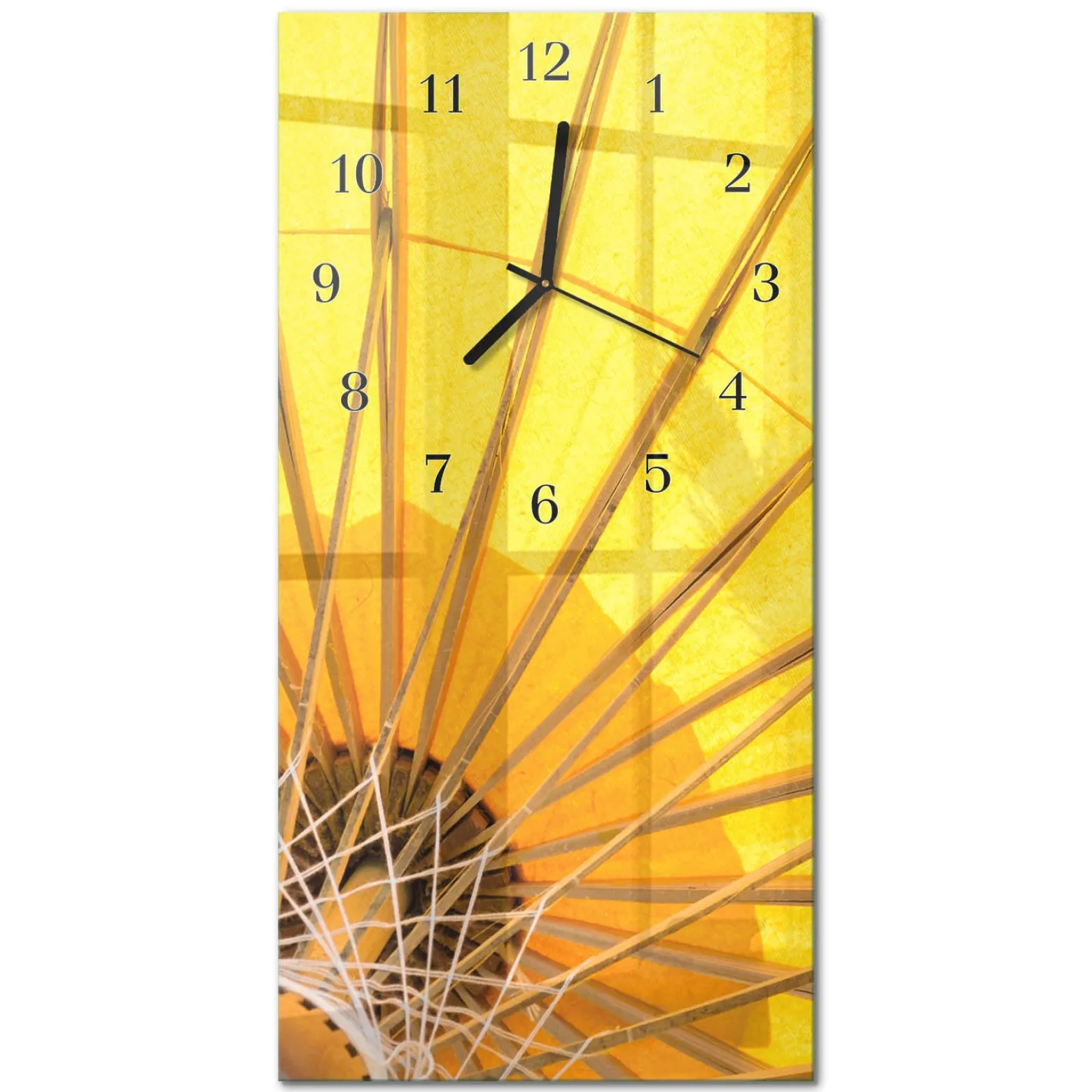 Dekoracyjny zegar 30x60 Parasol design na ścianę