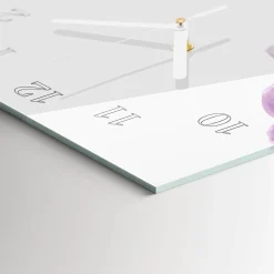 Designerski zegar 30x60 Orchidee dekoracyjny na ścianę