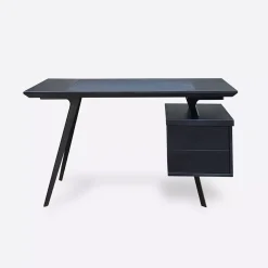 Designerskie biurko dębowe - metalowe nogi do biura VITA