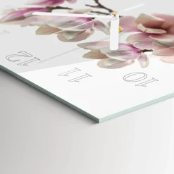 Designerski zegar 30x30 Magnolia dekoracyjny do salonu