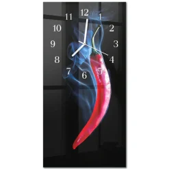 Designerski zegar 30x60 Papryka zegar ścienny