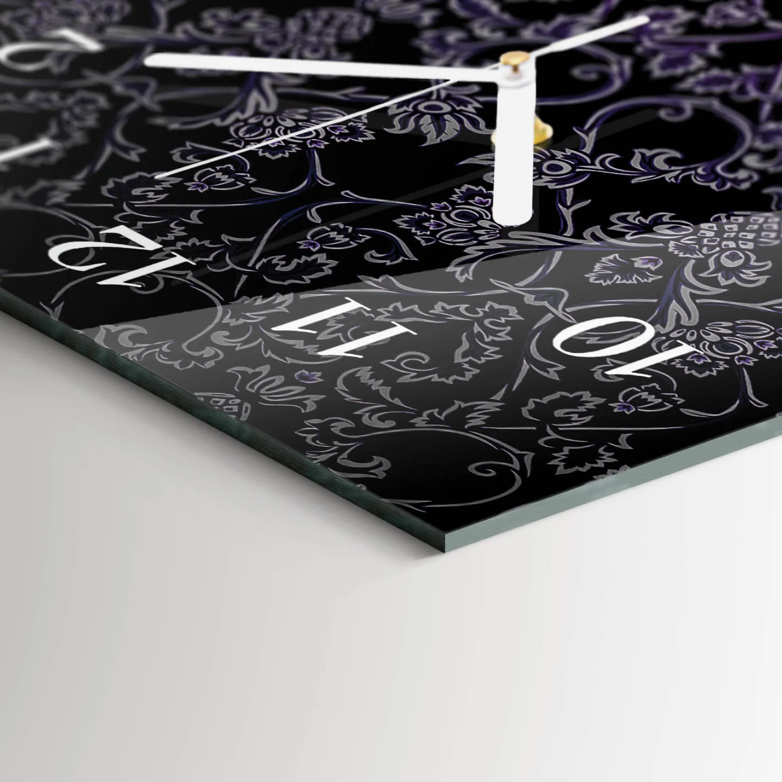 Designerski zegar 30x60 Wzór dekoracyjny na ścianę