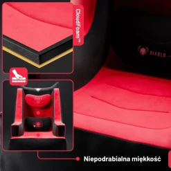 DIABLO Fotel Gamingowy + Pompka BAGER
