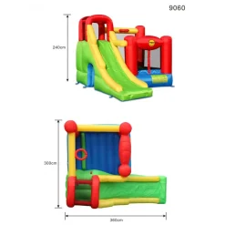 Dmuchany Plac Zabaw SLIDE 6w1 z Dmuchawą dla Dzieci