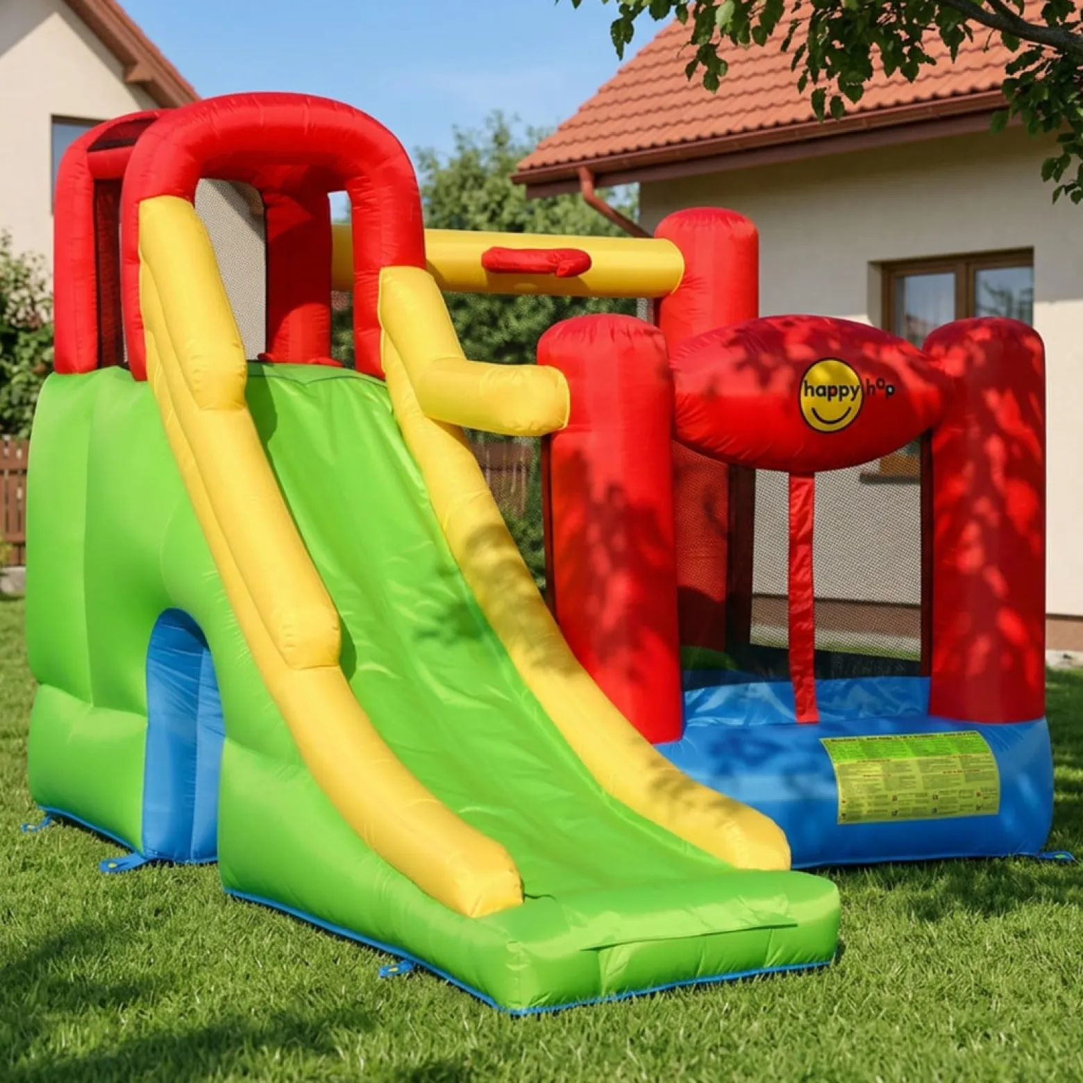 Dmuchany Plac Zabaw SLIDE 6w1 z Dmuchawą dla Dzieci