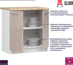 Dolna szafka kuchenna w kolorze cappuccino - Elro