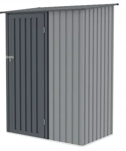 Domek Ogrodowy Narzędziowy na Narzędzia Szopa KENT 143x89cm szary Metalowy