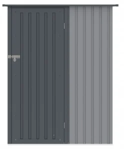 Domek Ogrodowy Narzędziowy na Narzędzia Szopa KENT 143x89cm szary Metalowy