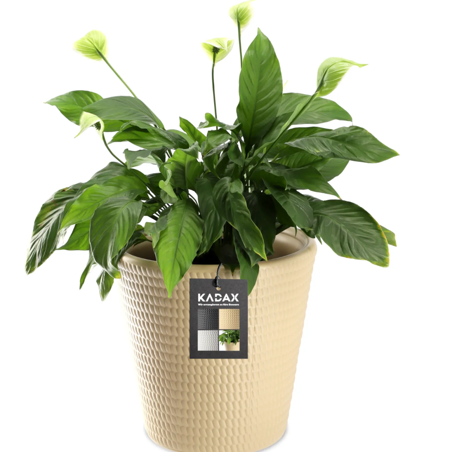 Donica Doniczka Osłonka Na Kwiaty Beżowa 35 cm
