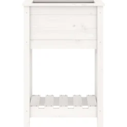 Donica ogrodowa Biały 54 x 34.5 x 81 cm Drewno vidaXL