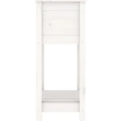 Donica ogrodowa Biały 54 x 34.5 x 81 cm Drewno vidaXL