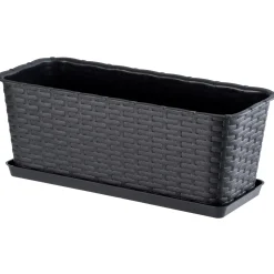 Donica Balkonowa Skrzynka Podstawka Antracyt 40cm