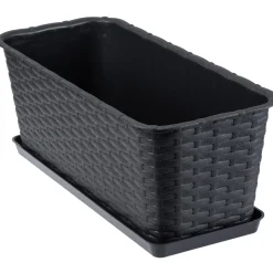 Donica Balkonowa Skrzynka Podstawka Antracyt 40cm