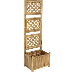 Donica Brąz 40 cm Bambus vidaXL