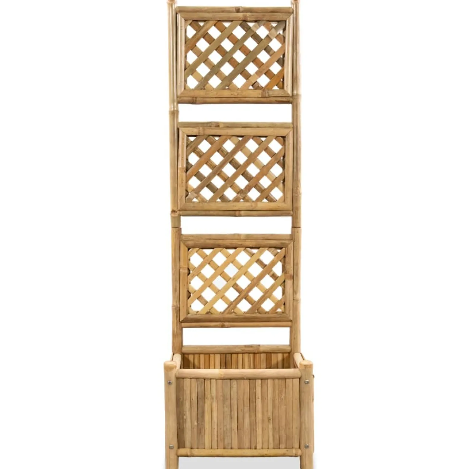 Donica Brąz 40 cm Bambus vidaXL